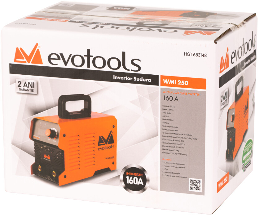 Invertor Sudura cu Afisaj Digital Evotools WMI 250 [2]