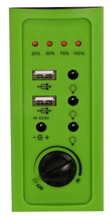 Kit Iluminare LED cu Incarcare Solara 2 Becuri, Radio si Port USB [3]