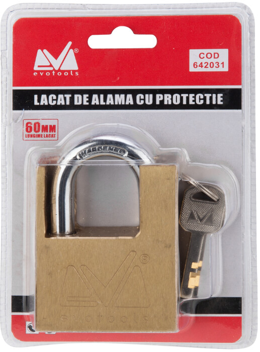 Lacat de Alama cu Protectie - Lungime lacat 60 mm [2]