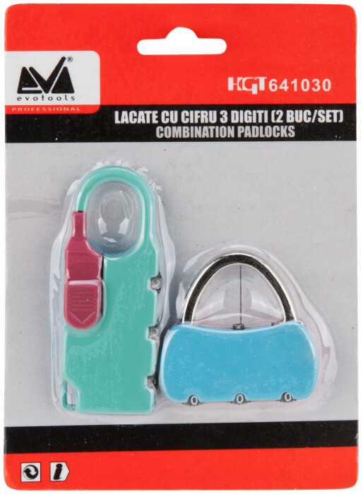 Lacate cu Cifru 3 Digiti 2 pcs [2]