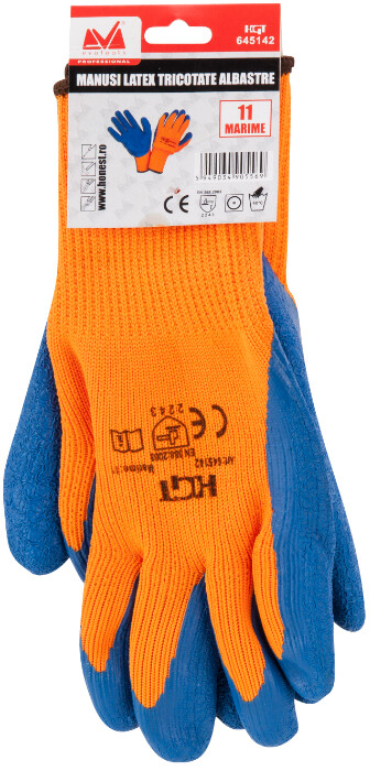 Manusi Latex Tricotate Albastre [8]