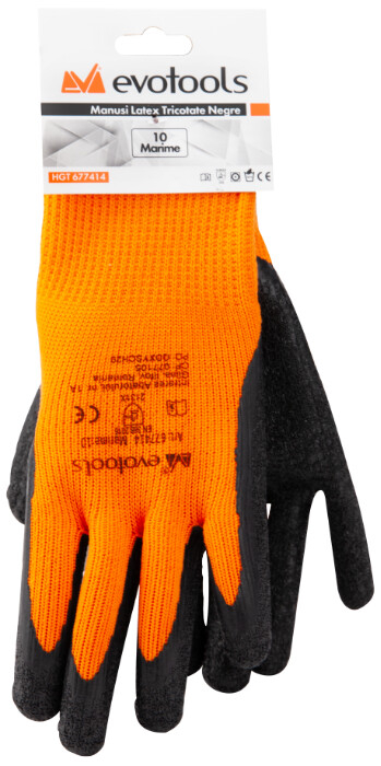 Manusi Latex Tricotate Negre [2]