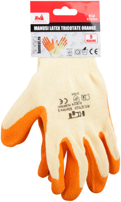 Manusi Latex Tricotate Orange [2]