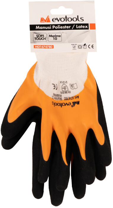 Manusi Poliester Acoperire Latex - Soft Touch [2]
