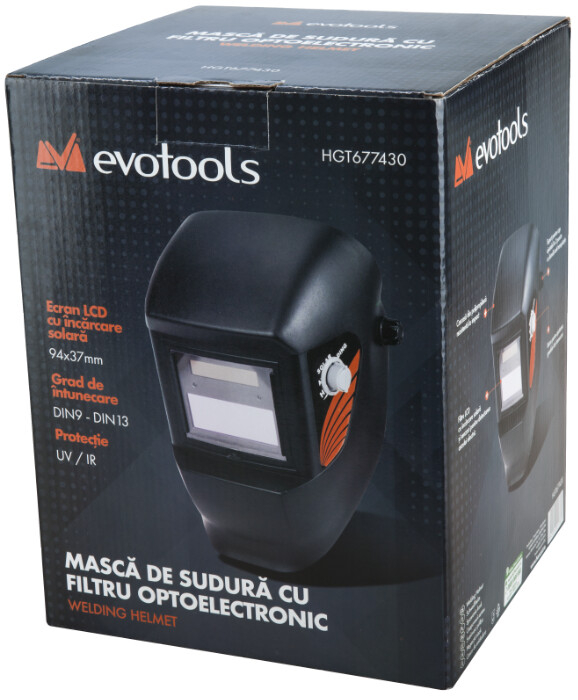 Masca Sudura cu Filtru Optoelectronic EvoTools - Inaltime 340 mm Latime 210 mm [2]