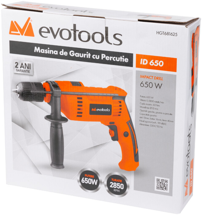 Masina de Gaurit cu Percutie ID650A EvoTools [2]