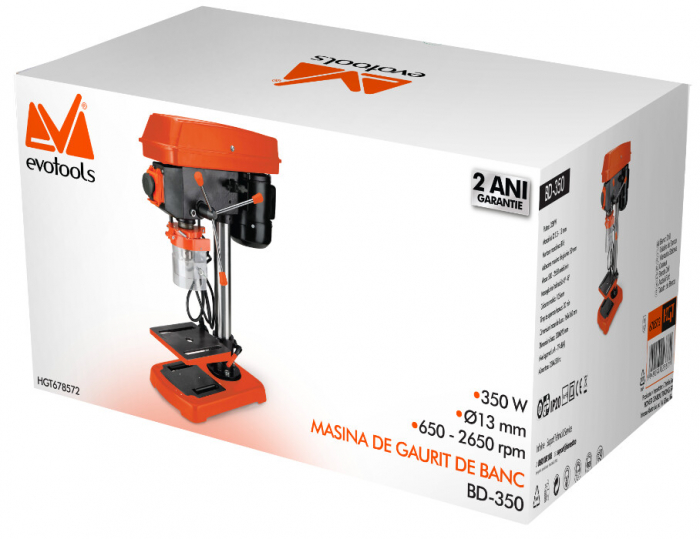 Masina de Gaurit de Banc BD 350 EPTO - Putere masina 350 W [2]