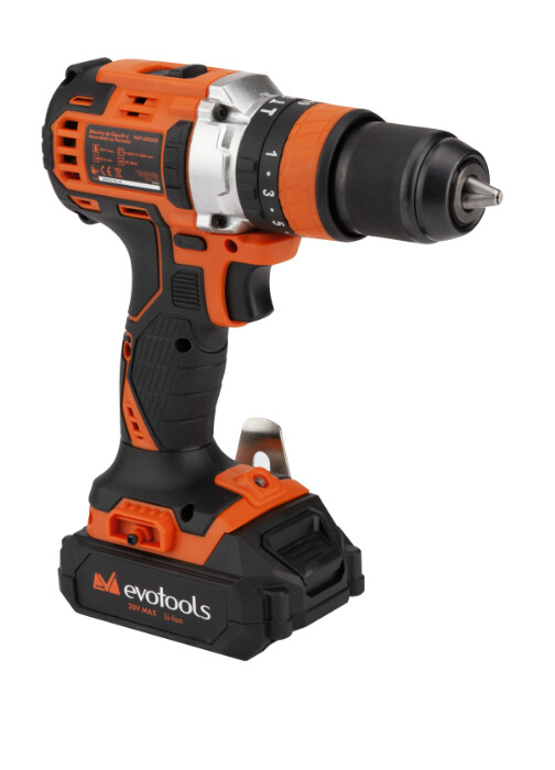 Masina de Gaurit si Insurubat Brushless cu Percutie cu 2 Acumulatori si Incarcator MAX 20V POWER Evotools [3]