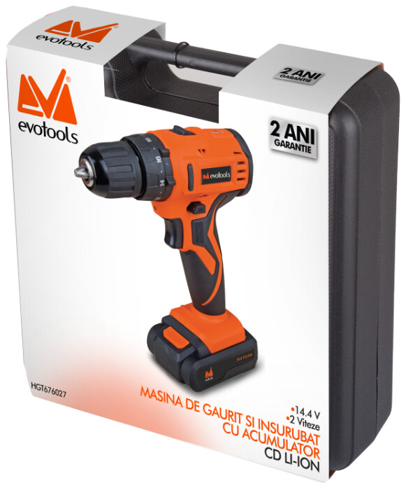 Masina de Gaurit si Insurubat cu Acumulator CD Li-Ion 14.4V EvoTools [2]