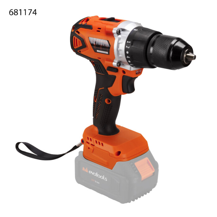 Masina de Gaurit si Insurubat fara Acumulator si Incarcator Mandrina Rapida Metalica Brushless EvoTools [5]