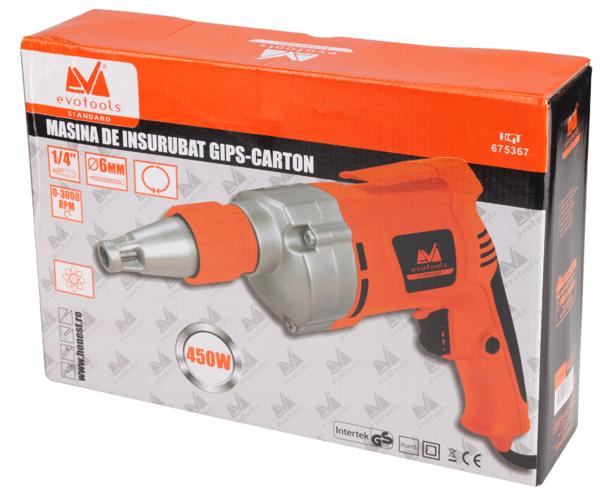 Masina de Insurubat pentru Gips-Carton 450W EvoTools [2]