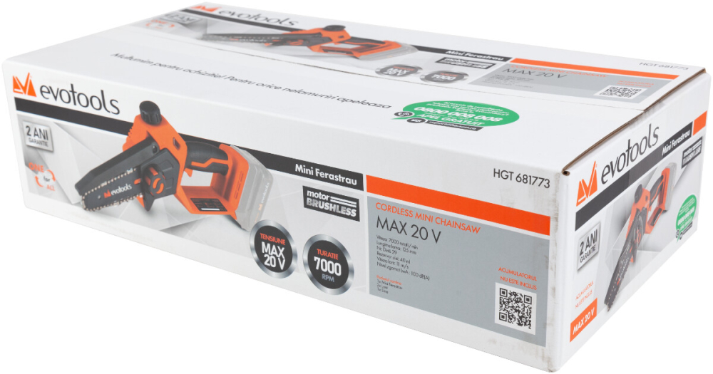 Mini Ferastrau Brushless fara Acumulator si Incarcator MAX 20V ONE EvoTools [2]