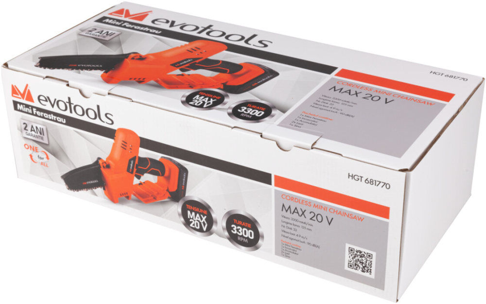Mini Ferastrau cu Incarcator si Acumulator MAX 20V ONE EvoTools [2]