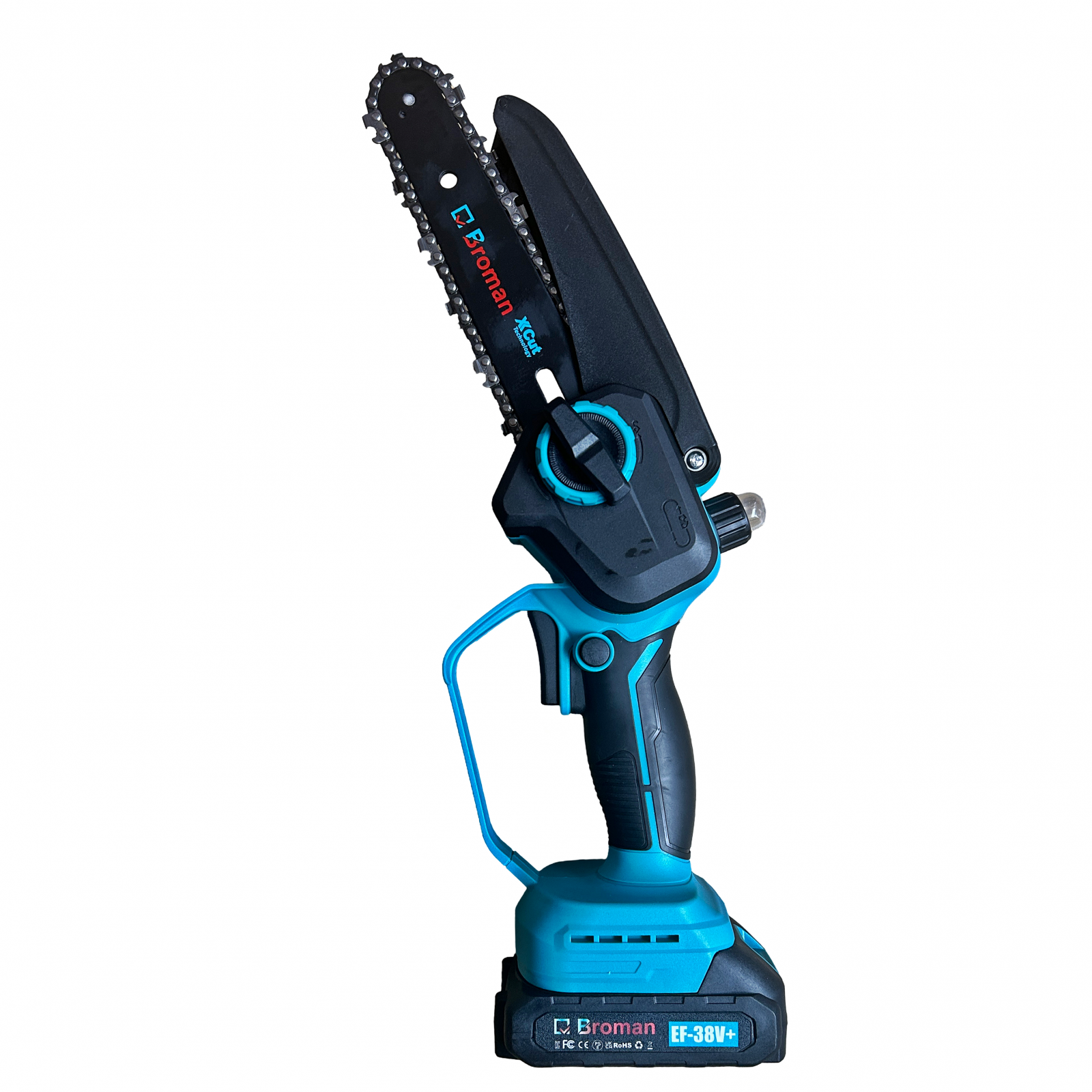 Mini-fierastrau electric Broman 2 acumulatori, 38 V, sistem ungere lant, lama 16 cm, rezervor ulei [2]