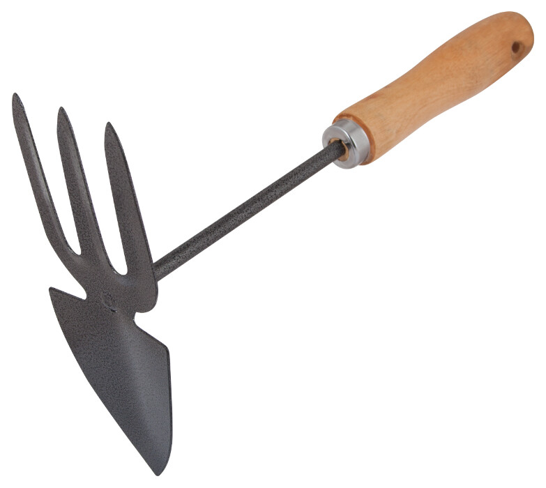 Mini-Sapaliga 3 Dinti Maner Lemn ETS - Latime 70 mm [1]