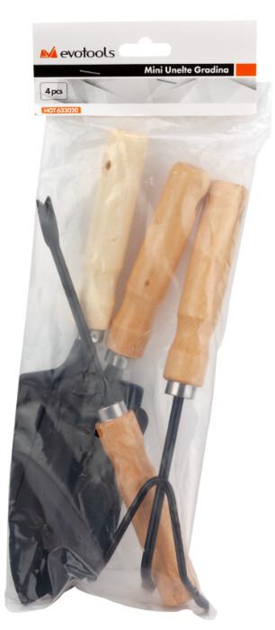 Mini Unelte Gradina Maner Lemn (4 piese) [2]