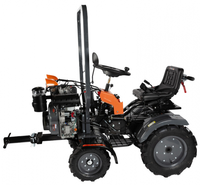 Minitractor Ride-On 4x4 R1200 Evotools PLUS Motor Diesel KAMA Pornire Electrica [4]