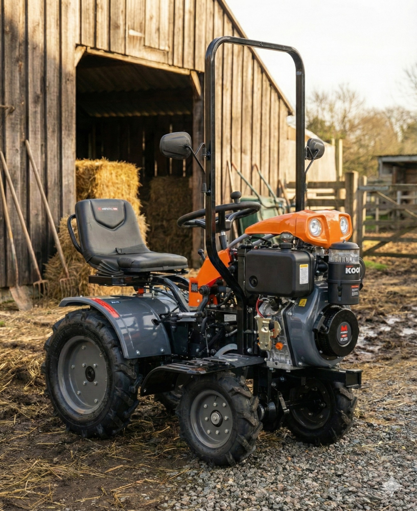 Minitractor Ride-On 4x4 R1200 Evotools PLUS Motor Diesel KAMA Pornire Electrica - Putere [P[cp] - Putere] cp [13]