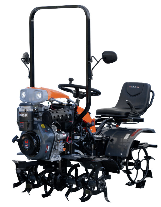 Minitractor Ride-On 4x4 R1200 Evotools PLUS Motor Diesel Koop Pornire Electrica, far LED si sistem de franare hidraulic [4]