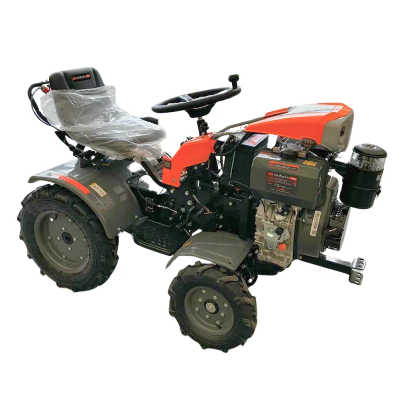 Minitractor Ride-On 4x4 R1200 Evotools PLUS Motor Diesel Koop Pornire Electrica, far LED si sistem de franare hidraulic [16]