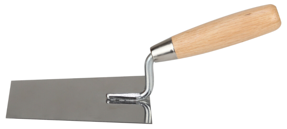 Mistrie Inox Trapezoidala Maner Lemn ETP - Unghi maner 90 grade [2]