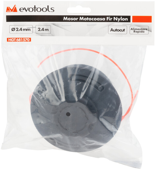 Mosor Motocoasa Fir Nylon cu Autocut si Alimentare Rapida 1161 / G[mm]: 2.4; L[m]: 2.4 - Grosime fir 2.4 mm Lungime fir 2.4 m Marime 10x1.25 [2]