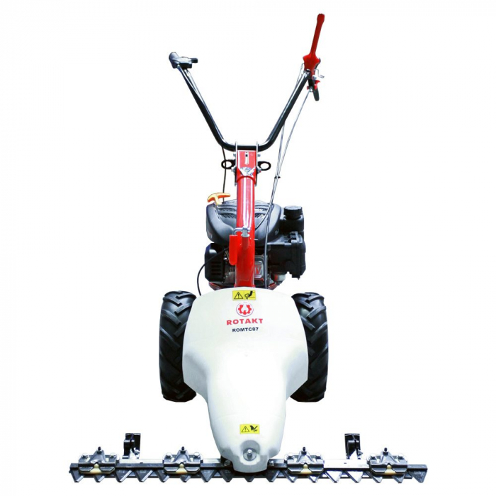 Motocoasă cu lamă Rotakt ROMTC87, Motor Briggs&amp;Stratton, 3.5 CP, 125 CC, 4 timpi, Lățime tăiere 87 cm, Roți cauciuc pline 13x5.00-6 [2]