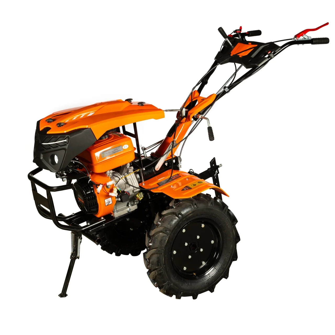 Motocultor Detoolz 15CP 420CC, benzina, 4T, 3 viteze, pornire manuala, cu roti [4]