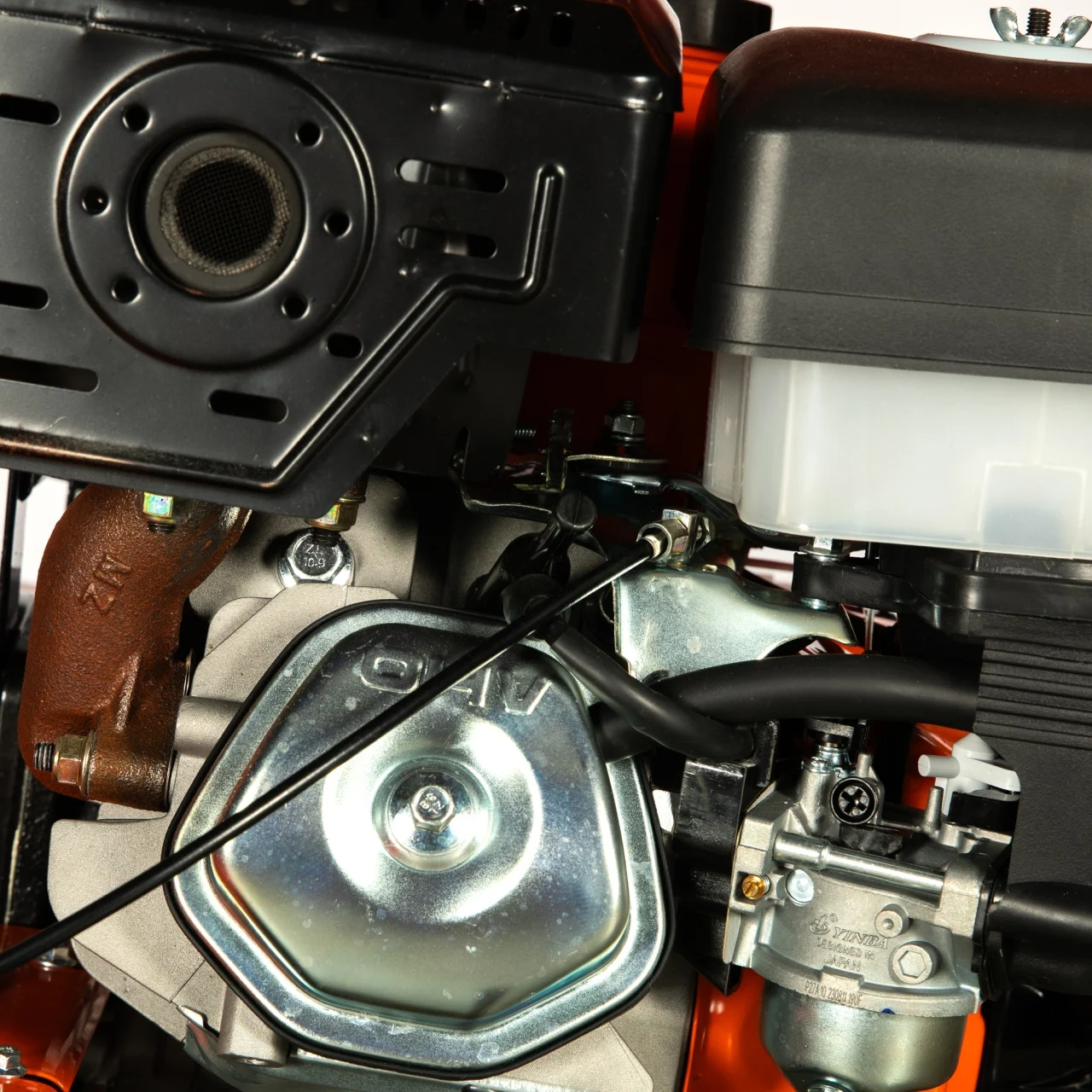 Motocultor Detoolz 15CP 420CC, benzina, 4T, 3 viteze, pornire manuala, cu roti [12]