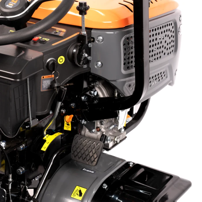 Motocultor Ride-On (Minitractor) 4x4 R003 14CP Diesel Koop Pornire Electrica Tirant Hidraulic si Freza Motrica EvoTools +Plus 3 Ani Garantie [7]