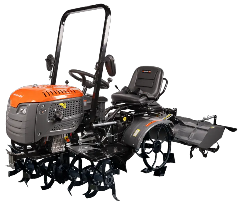 Motocultor Ride-On (Minitractor) 4x4 R003 14CP Diesel Koop Pornire Electrica Tirant Hidraulic si Freza Motrica EvoTools +Plus 3 Ani Garantie [8]