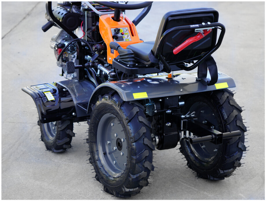 Motocultor Ride-On (Minitractor) 4x4 R1200 Diesel Koop Pornire Electrica EvoTools +Plus [4]