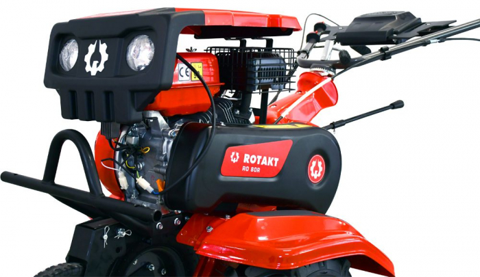 Motocultor Rotakt Cerber RO80R cu capotă, 7 CP, benzină, Lățime de lucru 560-830 mm [2]
