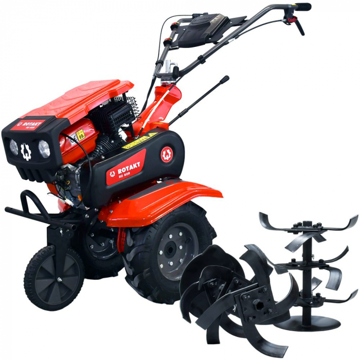 Motocultor Rotakt Cerber RO80R cu capotă, 7 CP, benzină, Lățime de lucru 560-830 mm [6]