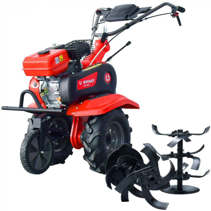 Motocultor Rotakt Cerber RO80R fără capotă, 7 CP, benzină, Lățime de lucru 560-830 mm [6]