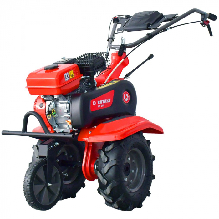 Motocultor Rotakt Cerber RO80R fără capotă, 7 CP, benzină, Lățime de lucru 560-830 mm [1]