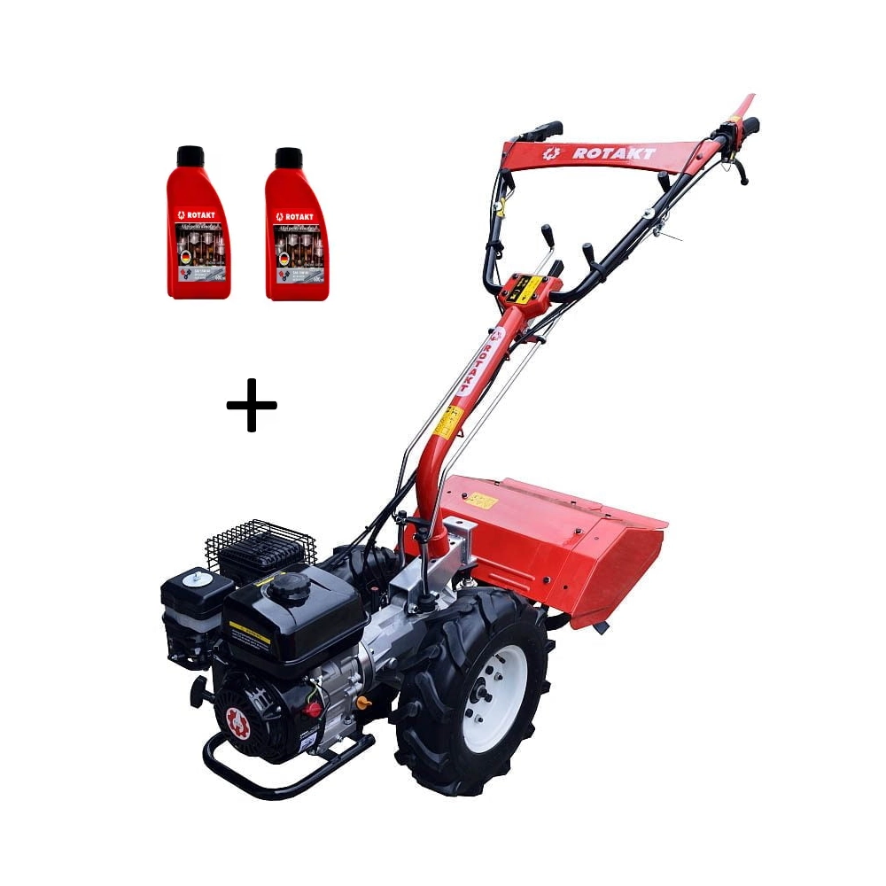 Motocultor Rotakt MF360, 6.5 CP, benzină + Freză de pământ TI360 + 2 x Ulei Rotakt SAE 15W-40 [1]