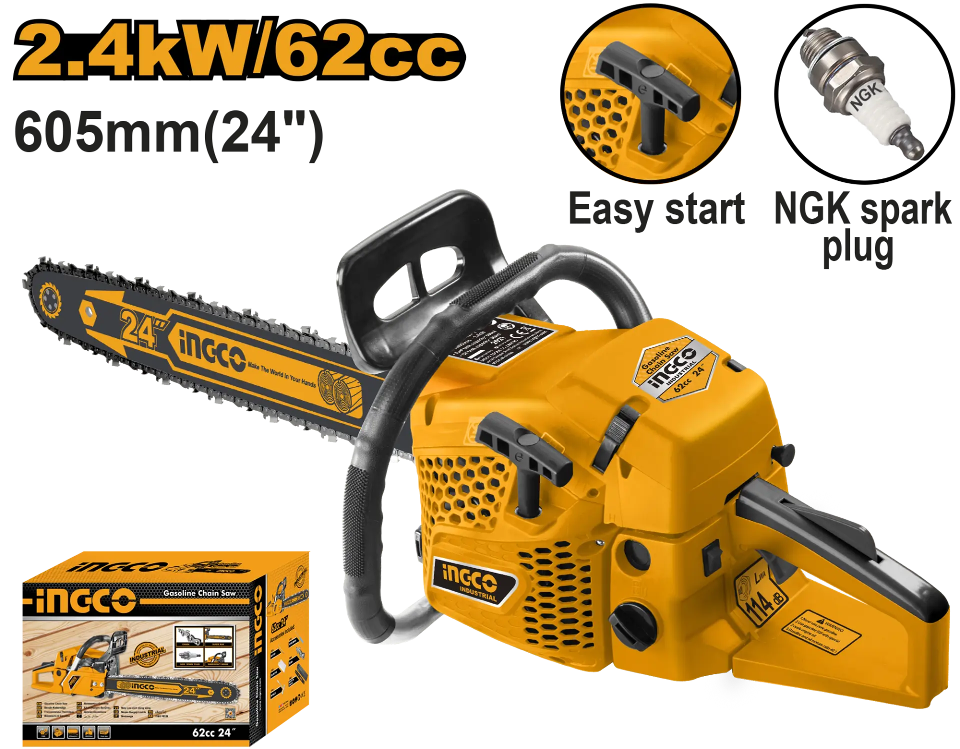 Motofierastrau Profesional 62cc 3.3Hp [2]