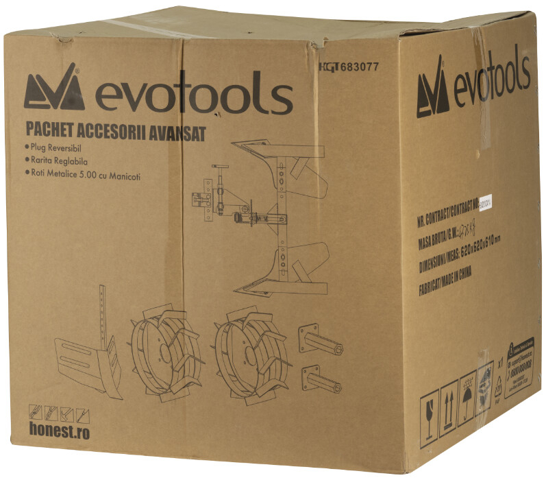 Pachet Accesorii Avansat (Plug Reversibil, Rarita Reglabila, Roti Metalice 5.00 cu manicoti) [2]