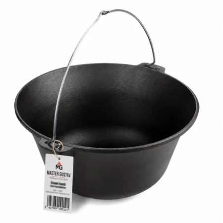 Pachet Ceaun din Fontă natur Master Gustav – 7.2 litri + Trepied 1,1 M [3]