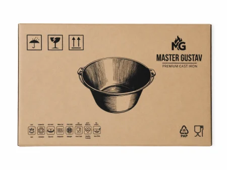 Pachet Ceaun Fontă Emailată 15 L + Pirostrie 6.5 kW + Trepied 110 cm + Pârlitor 900 × 60 mm + Kit GPL [10]