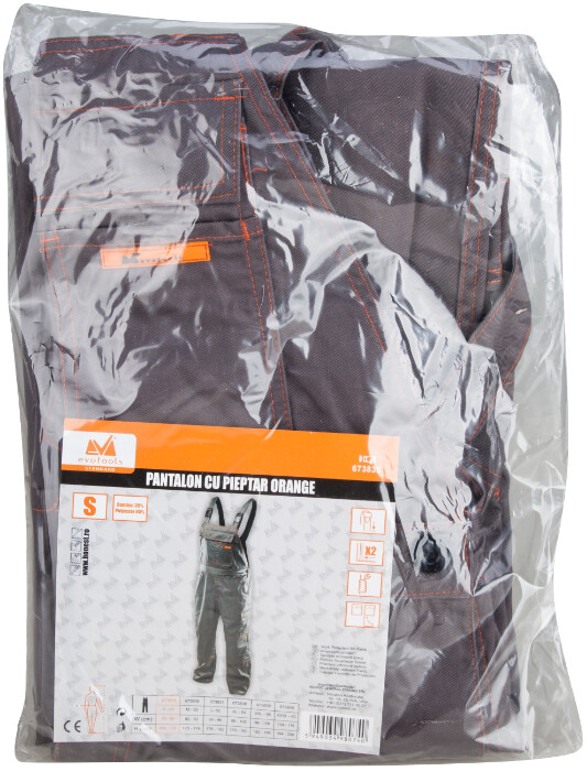 Pantalon cu Pieptar Orange [2]