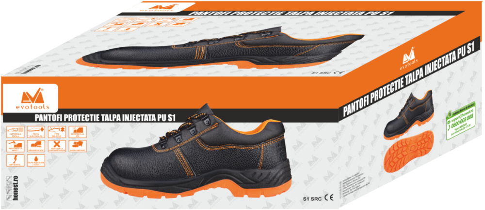 Pantofi Protectie Talpa Injectata PU S1 [2]