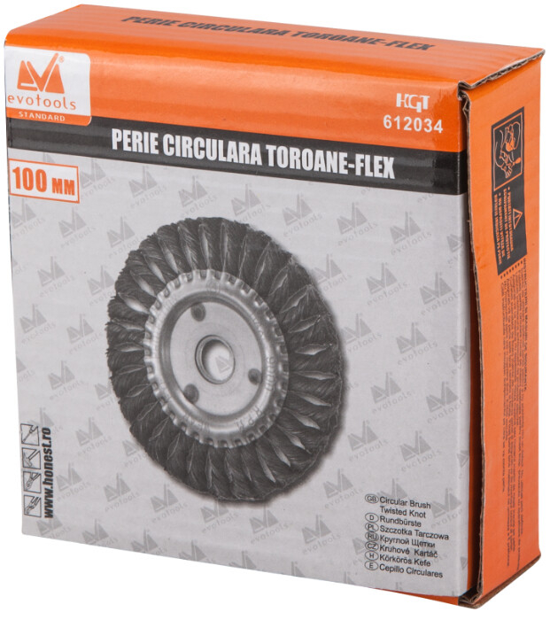 Perie Circulara Toroane polizor Unghiular - Flex - Diametru exterior 100 mm [2]