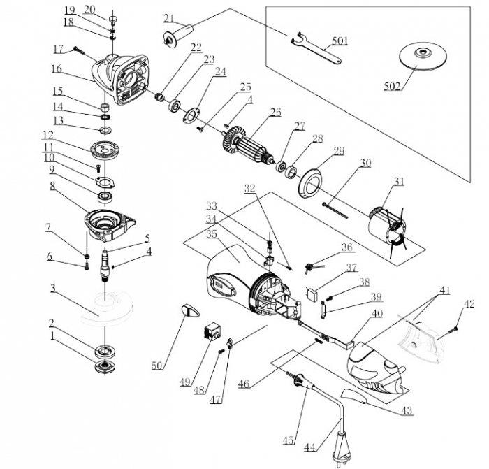 Piese de schimb Polizor Unghilar PS AG 125 630 647164 [3]