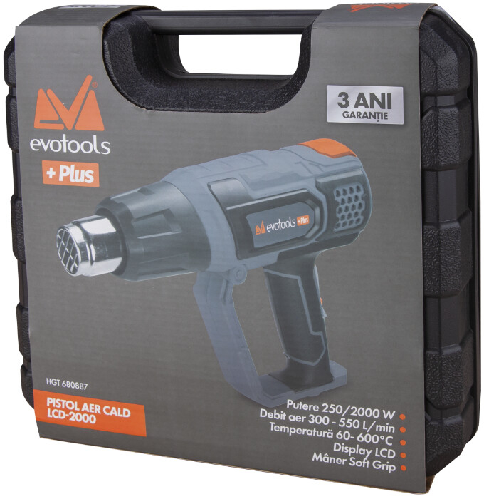 Pistol Aer Cald LCD 2000 EPTO PLUS, 3 ANI GARANTIE! - Putere pistol 2000 W [2]