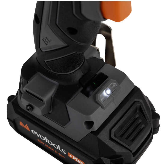 Pistol de Impact cu Prindere Hexagonala 1/4 Brushless cu 2 Acumulatori si Incarcator MAX 20V POWER Evotools PLUS, 3 ANI GARANTIE [6]