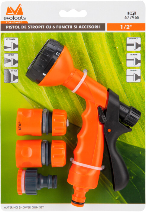 Pistol de Stropit 6 Functii cu 3 Accesorii - Diametru 1/2 inch [2]