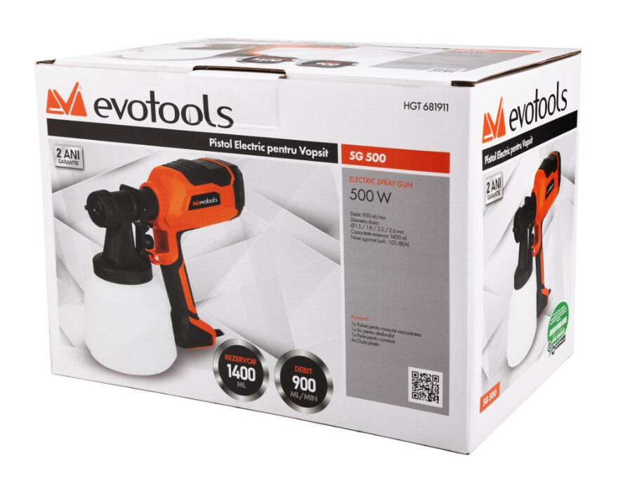Pistol Electric pentru Vopsit SG500 EvoTools [2]