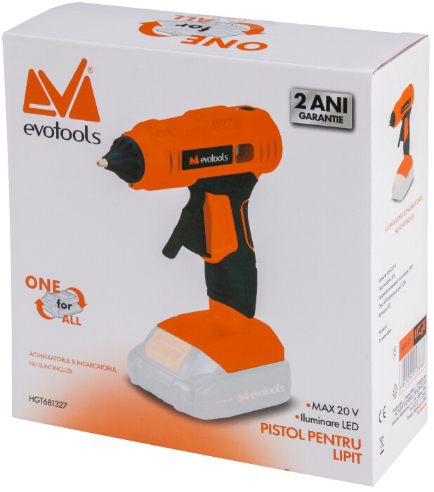 Pistol pentru Lipit fara Acumulator si Incarcator MAX 20V ONE EvoTools [2]
